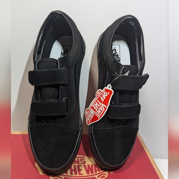 Vans Old Skool Velcro Blk/Blk Shoes - Picture 3 of 11